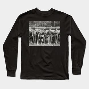 Idaho Sawmill Workers, 1939. Vintage Photo Long Sleeve T-Shirt